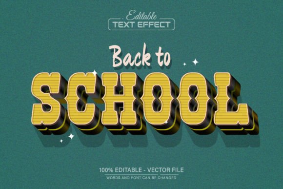 Capture Nostalgia with the Back to School Retro Vintage Text Effect