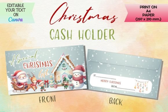 Christmas Cash Envelope CANVA: The Digital Template for Holiday Gifting