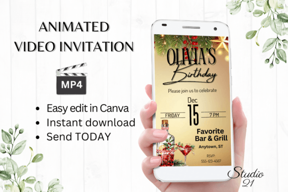Effortless December Party Invites: Edit & Send in Minutes