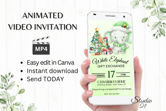 Host a Festive White Elephant Party with a Digital Evite