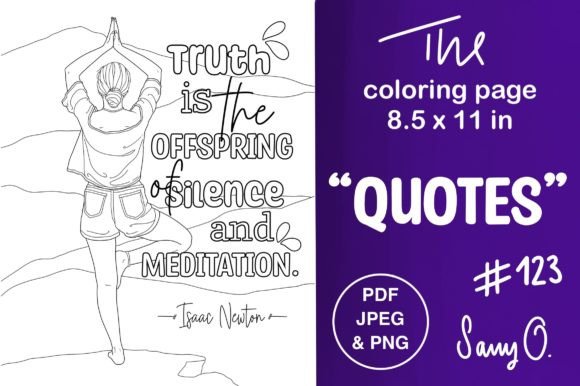 Isaac Newton's Wisdom: Coloring Pages for Mindful Creativity
