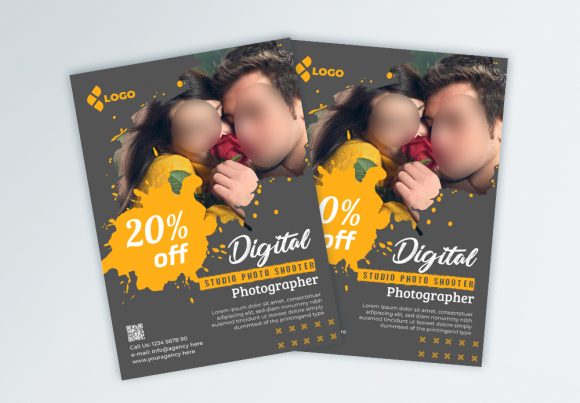 Photography Flyer: A Clean Template for Your Studio's Growth