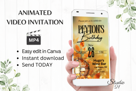 Plan Your Autumnal Celebration: Effortless Fall Birthday Wine Invites
