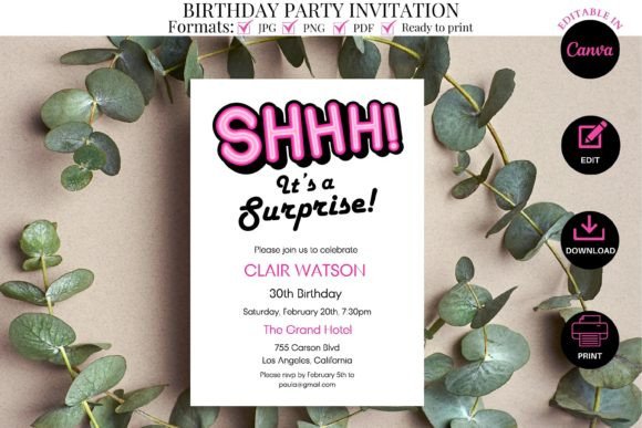 Surprise Birthday Party Invitation: Effortless Celebrations