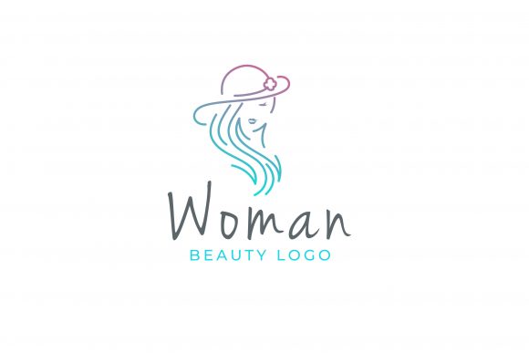 The Art of Monoline Woman with Hat Logo Design