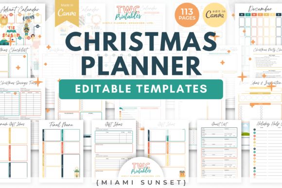 Transform Holiday Chaos with Miami-Inspired Planner Templates