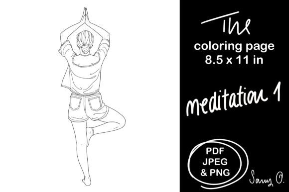 Yoga Pose Meditation Mindfulness PNG: A Versatile Design Asset